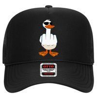 I DonT Give A Duck Funny Middle Finger Offensive Rude Duck Trucker Hat