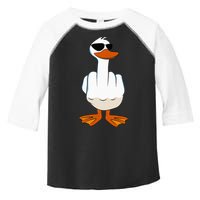I DonT Give A Duck Funny Middle Finger Offensive Rude Duck Toddler Fine Jersey T-Shirt
