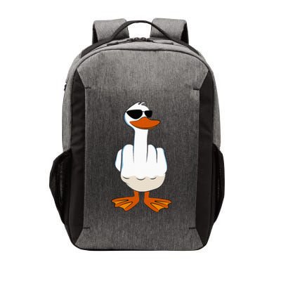 I DonT Give A Duck Funny Middle Finger Offensive Rude Duck Vector Backpack