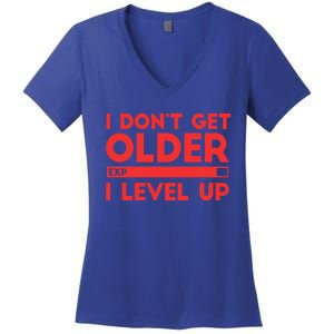 I Dont Get Older I Level Up Gift Women's V-Neck T-Shirt