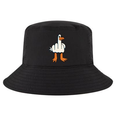 I Dont Give A Duck Middle Finger Funny Offensive Rude Duck Cool Comfort Performance Bucket Hat