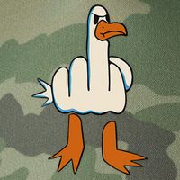 I DonT Give A Duck Middle Finger Funny Offensive Rude Legacy Tie Dye Trucker Hat