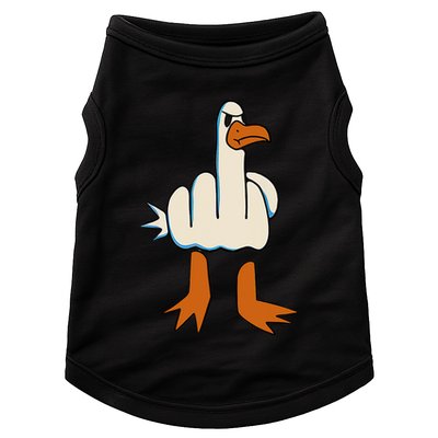 I DonT Give A Duck Middle Finger Funny Offensive Rude Doggie Tank