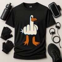 I DonT Give A Duck Middle Finger Funny Offensive Rude Performance Shirt
