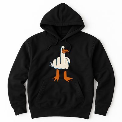 I DonT Give A Duck Middle Finger Funny Offensive Rude Hoodie