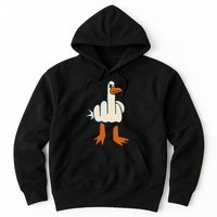 I DonT Give A Duck Middle Finger Funny Offensive Rude Hoodie