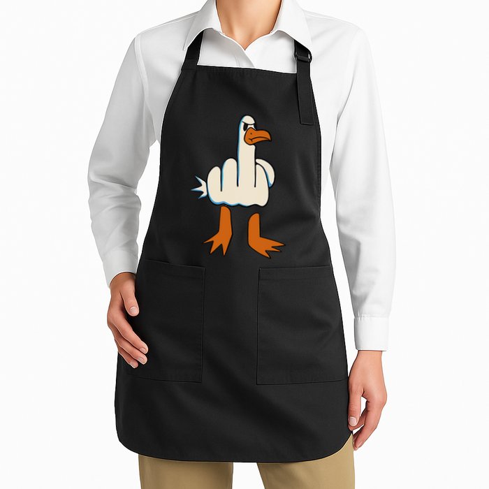 I DonT Give A Duck Middle Finger Funny Offensive Rude Apron