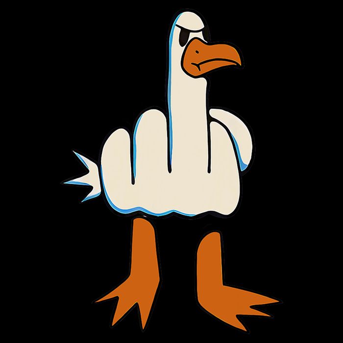 I DonT Give A Duck Middle Finger Funny Offensive Rude T-Shirt