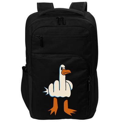 I DonT Give A Duck Middle Finger Funny Offensive Rude Impact Tech Backpack