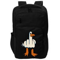 I DonT Give A Duck Middle Finger Funny Offensive Rude Impact Tech Backpack