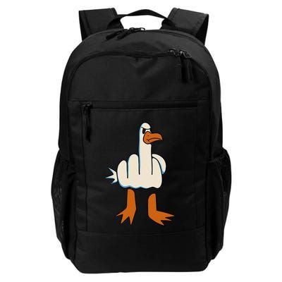 I DonT Give A Duck Middle Finger Funny Offensive Rude Daily Commute Backpack