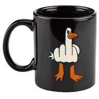I DonT Give A Duck Middle Finger Funny Offensive Rude 11oz C Handle Ceramic Mug