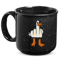 I DonT Give A Duck Middle Finger Funny Offensive Rude 15oz Campfire Ceramic Mug