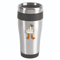 I DonT Give A Duck Middle Finger Funny Offensive Rude 16oz Travel Tumbler