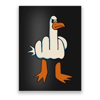 I DonT Give A Duck Middle Finger Funny Offensive Rude Poster