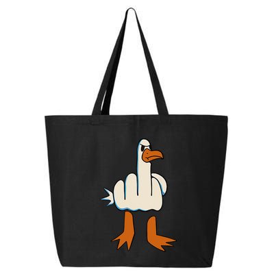 I DonT Give A Duck Middle Finger Funny Offensive Rude 25L Jumbo Tote
