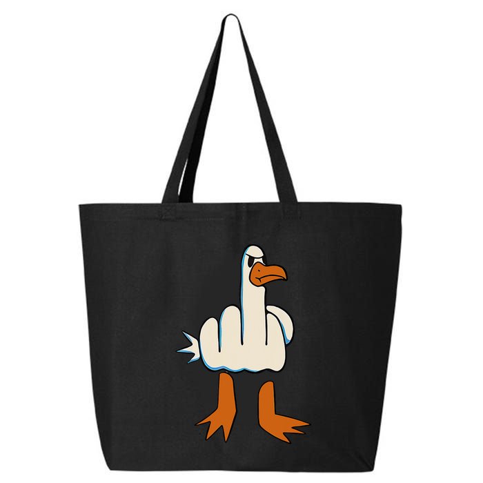 I DonT Give A Duck Middle Finger Funny Offensive Rude 25L Jumbo Tote