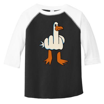 I DonT Give A Duck Middle Finger Funny Offensive Rude Toddler Fine Jersey T-Shirt