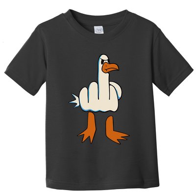 I DonT Give A Duck Middle Finger Funny Offensive Rude Toddler T-Shirt