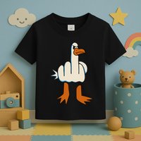I DonT Give A Duck Middle Finger Funny Offensive Rude Toddler T-Shirt