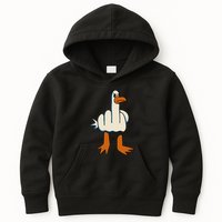 I DonT Give A Duck Middle Finger Funny Offensive Rude Kids Hoodie