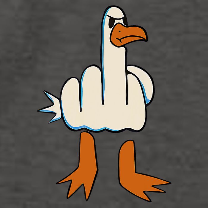 I DonT Give A Duck Middle Finger Funny Offensive Rude Vector Backpack