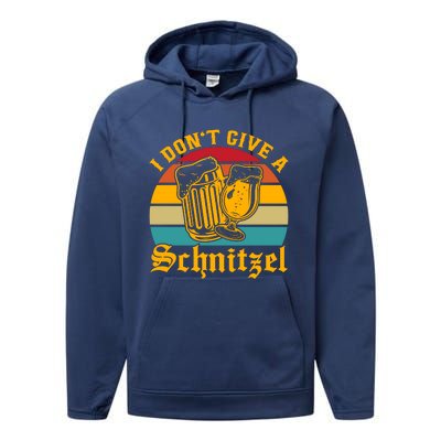 I Dont Give A Schnitzel Performance Fleece Hoodie