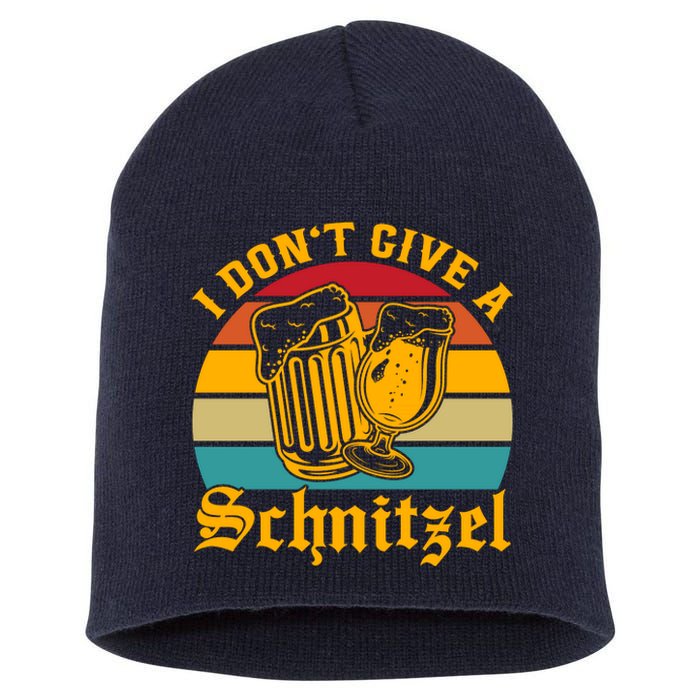 I Dont Give A Schnitzel Short Acrylic Beanie