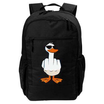 I DonT Give A Duck Funny Middle Finger Offensive Rude Duck Daily Commute Backpack