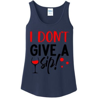 I DonT Give A Sip Ladies Essential Tank