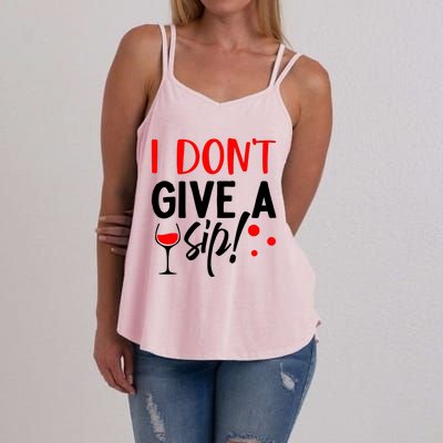 I DonT Give A Sip Women's Strappy Tank