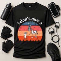 I Don't Give A Rats Ass Mouse Walking Donkey Vintage Retro Performance Shirt
