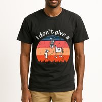I Don't Give A Rats Ass Mouse Walking Donkey Vintage Retro Tall T-Shirt