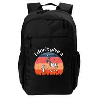 I Don't Give A Rats Ass Mouse Walking Donkey Vintage Retro Backpack