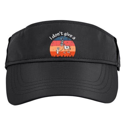 I Don't Give A Rats Ass Mouse Walking Donkey Vintage Retro Adult Drive Performance Visor