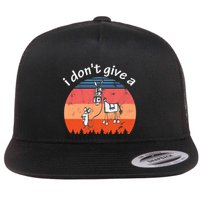 I Don't Give A Rats Ass Mouse Walking Donkey Vintage Retro Flatbill Hat