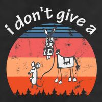 I Don't Give A Rats Ass Mouse Walking Donkey Vintage Retro Tumbler
