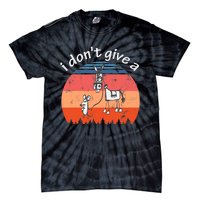 I Don't Give A Rats Ass Mouse Walking Donkey Vintage Retro Tie-Dye T-Shirt