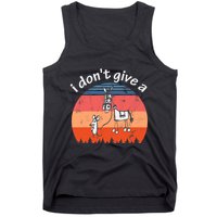 I Don't Give A Rats Ass Mouse Walking Donkey Vintage Retro Tank Top