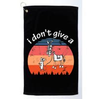 I Don't Give A Rats Ass Mouse Walking Donkey Vintage Retro Golf Towel