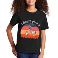 I Don't Give A Rats Ass Mouse Walking Donkey Vintage Retro Kids T-Shirt