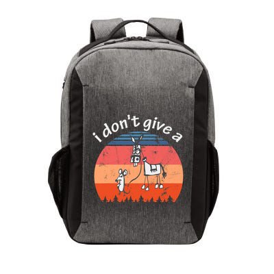 I Don't Give A Rats Ass Mouse Walking Donkey Vintage Retro Vector Backpack