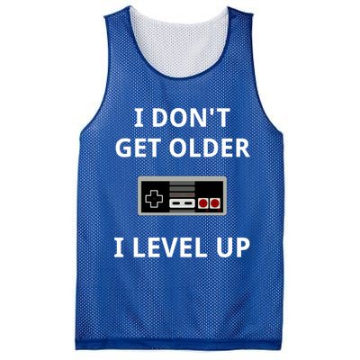 I Dont Get Older I Level Up Video Games Gaming Gift Mesh Reversible Basketball Jersey Tank