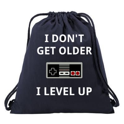 I Dont Get Older I Level Up Video Games Gaming Gift Drawstring Bag