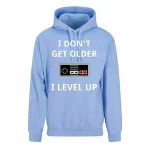 I Dont Get Older I Level Up Video Games Gaming Gift Unisex Surf Hoodie