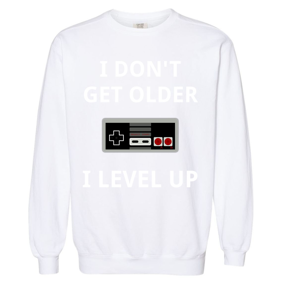 I Dont Get Older I Level Up Video Games Gaming Gift Garment-Dyed Sweatshirt