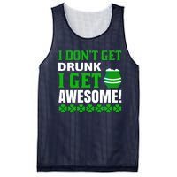 I Don't Get Drunk I Get Awesome Funny St. Patrick's Day Mesh Reversible Basketball Jersey Tank