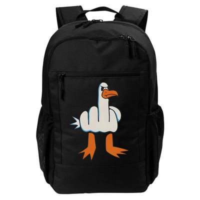I Don't Give A Duck Middle Finger Funny Offensive Rude Duck Daily Commute Backpack
