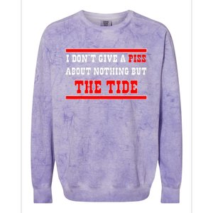 I Don’T Give A Piss About Nothing But The Tide Colorblast Crewneck Sweatshirt