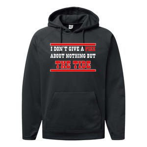 I Don’T Give A Piss About Nothing But The Tide Performance Fleece Hoodie